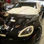 Corvette C6 louvered hood