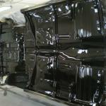 55 Chevy undercarriage black coating