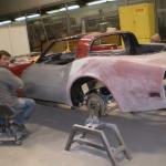 Body work on 78 Corvette; prepping for paint