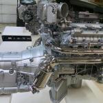 Hyundai V6 engine and trans display at 2016 NAIAS